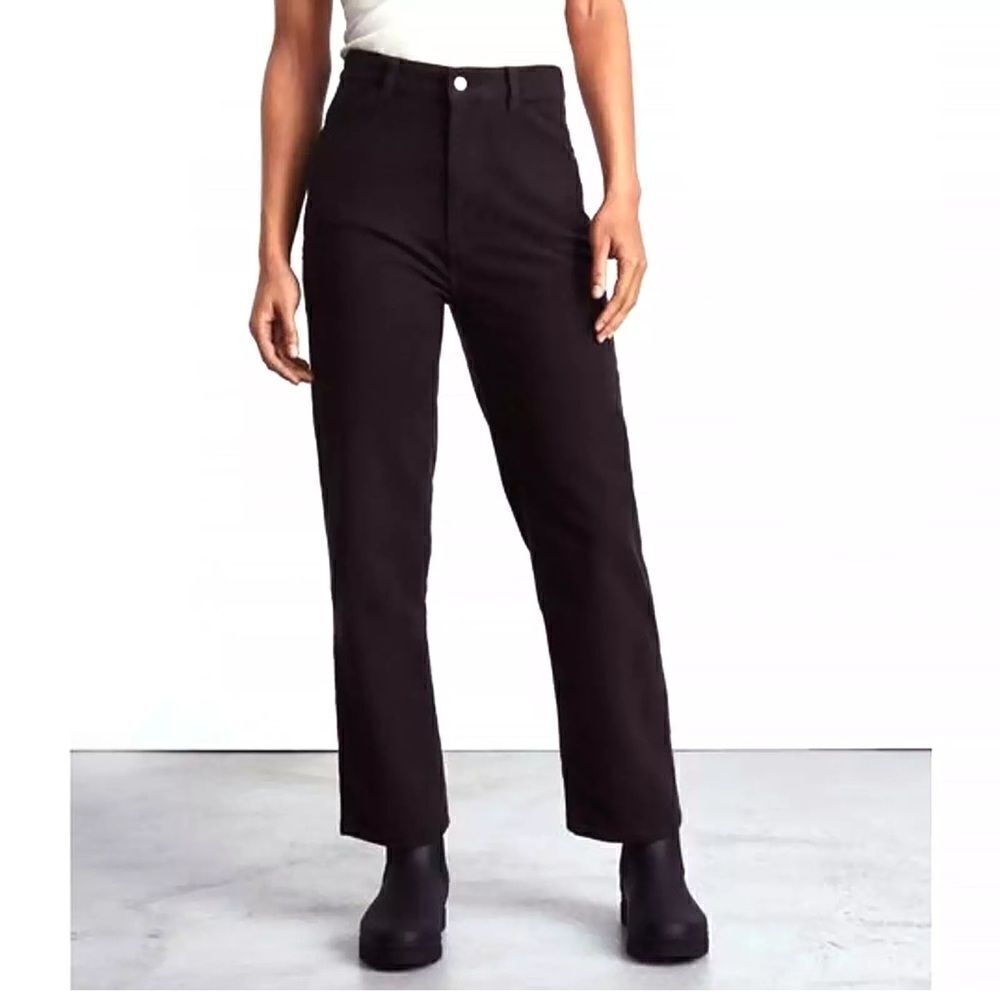 NEW Everlane Brushed Organic Cotton Pant Black 4 Sustainable Minimalist